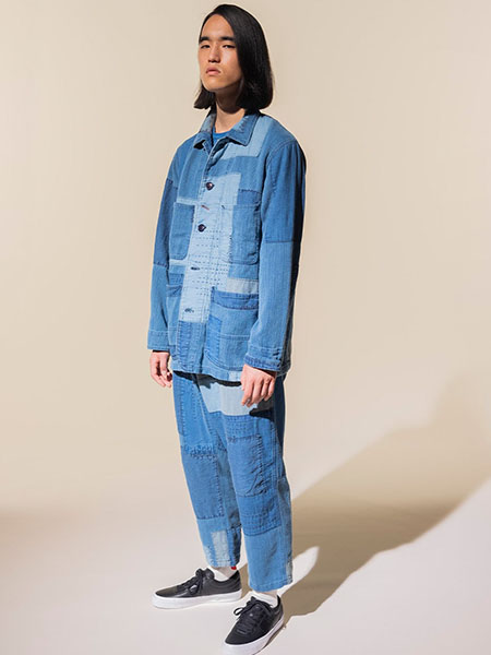 Образ с джинсами Blue blue Japan